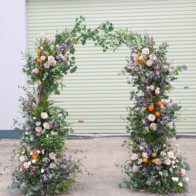 decoração com flores artificiais