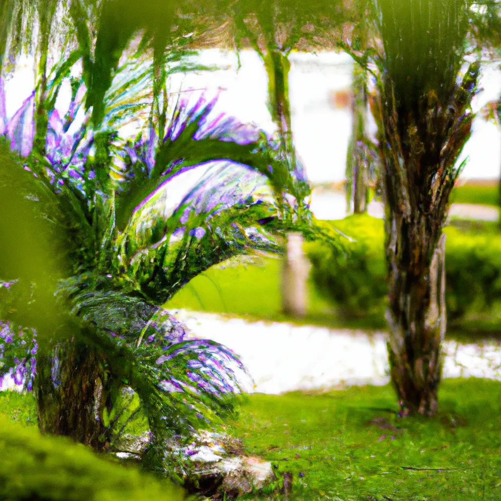 Dicas Usando palmeiras para criar um clima tropical em seu jardim.