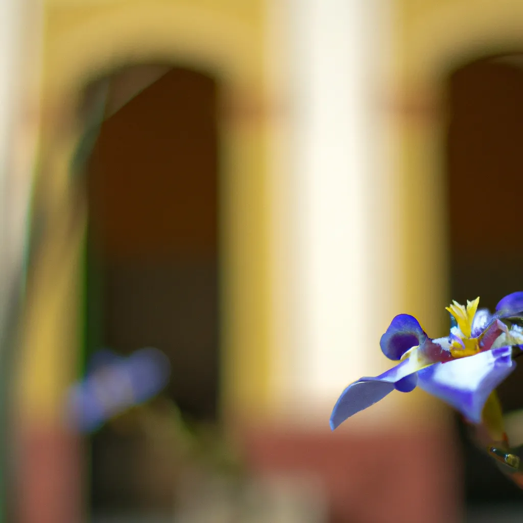Dicas as flores nos palacios reais