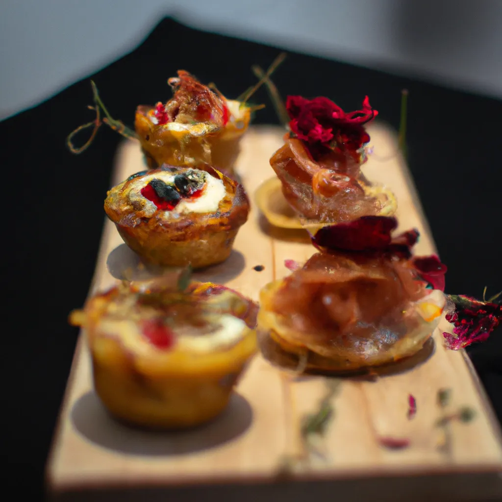 Dicas deliciosos petiscos flores