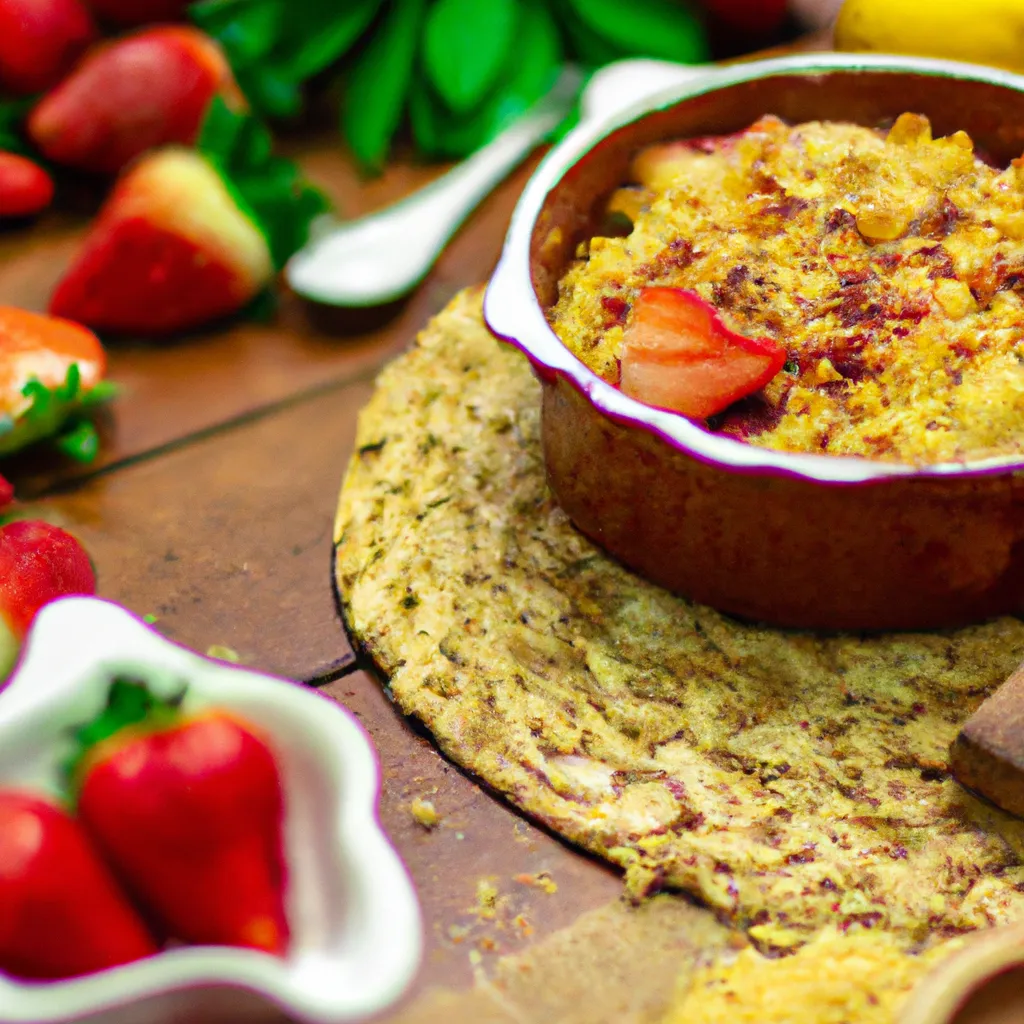 Dicas receita crumble morango laranjeira