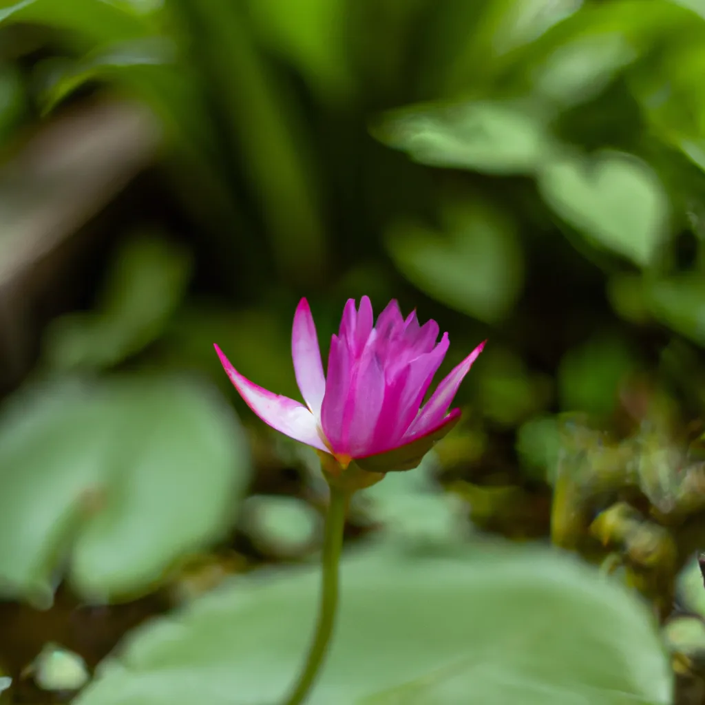 Fotos A singularidade da flor de lotus