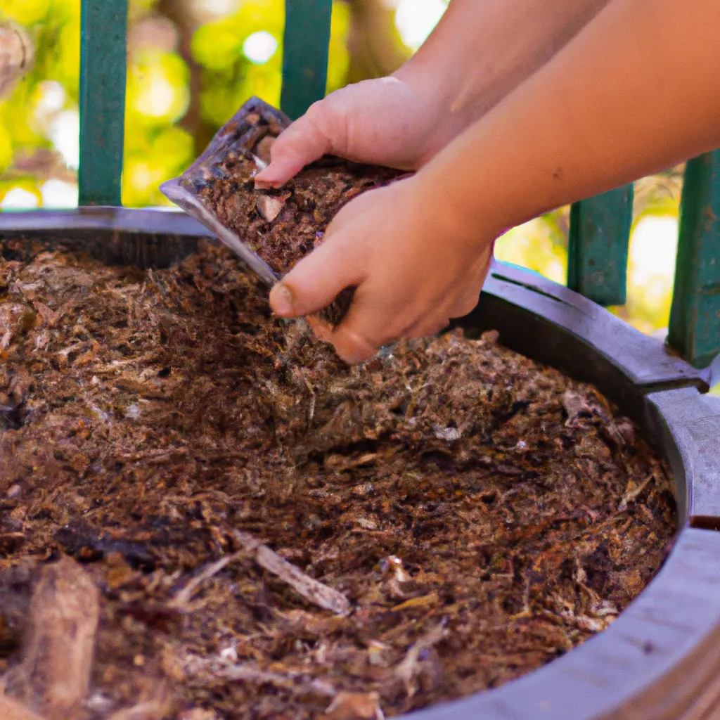 Fotos Adubando o solo com compostagem caseira