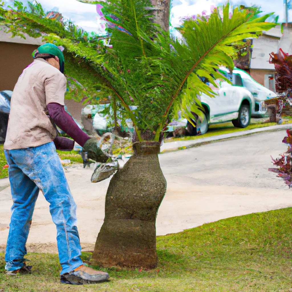 Fotos Como remover Palmeiras de areas de jardim