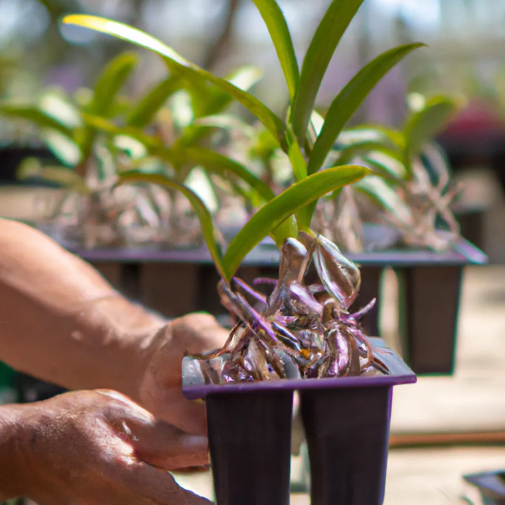 Fotos Cultivando orquideas na estufa