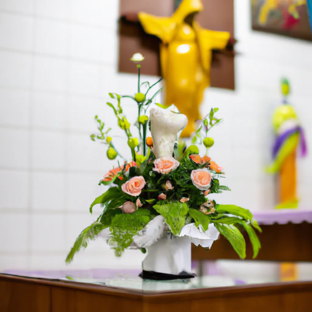 Fotos flores arte religiosa passado presente