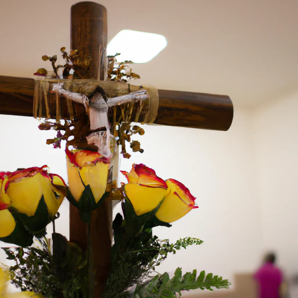 Fotos representacao flores tradicoes religiosas