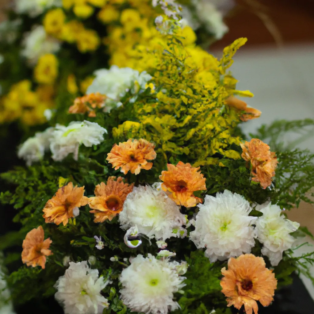 Fotos utilizacao flores cerimonias funebres religioes