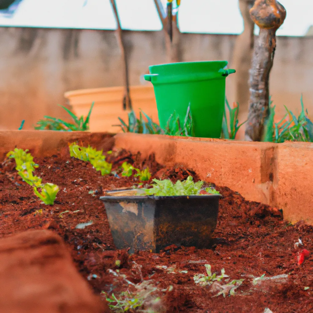 Ideias Compostando em canteiros de vegetais