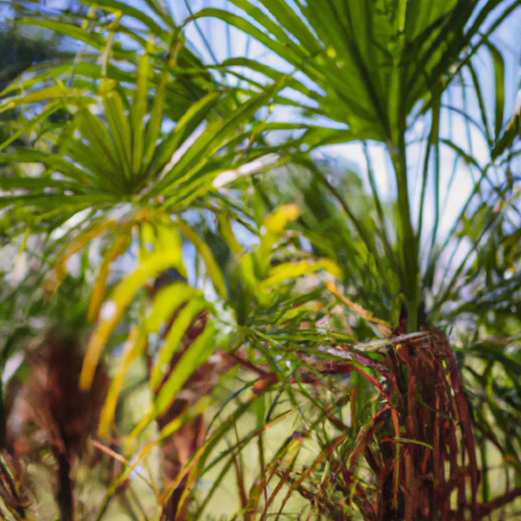 Ideias Usando palmeiras para criar um clima tropical em seu jardim.