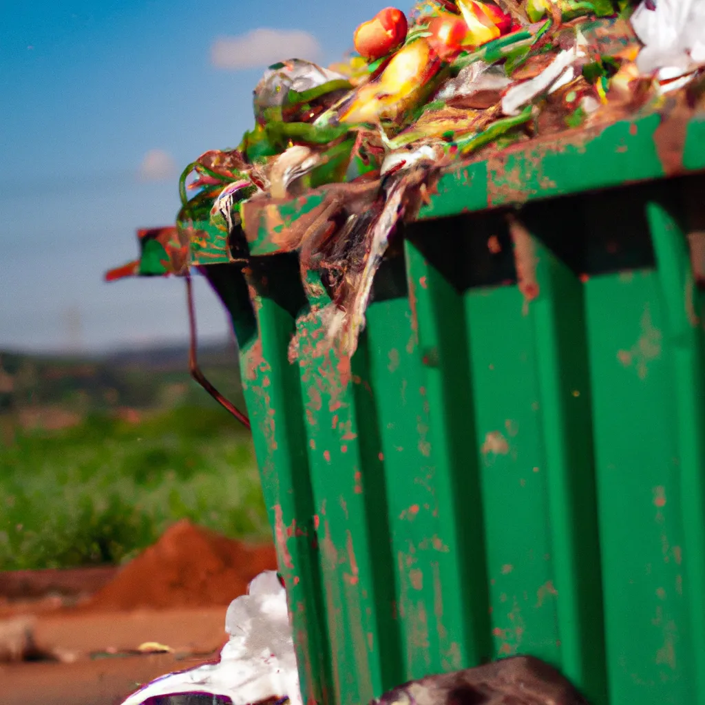 Ilustracao A importancia de aterrar o lixo organico antes da Compostagem