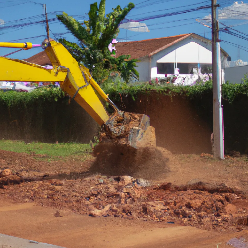 Ilustracao Aerando o Solo para Melhorar a Drenagem
