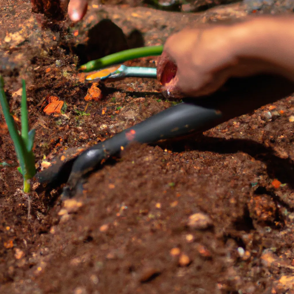Ilustracao Como preparar o solo para a horta