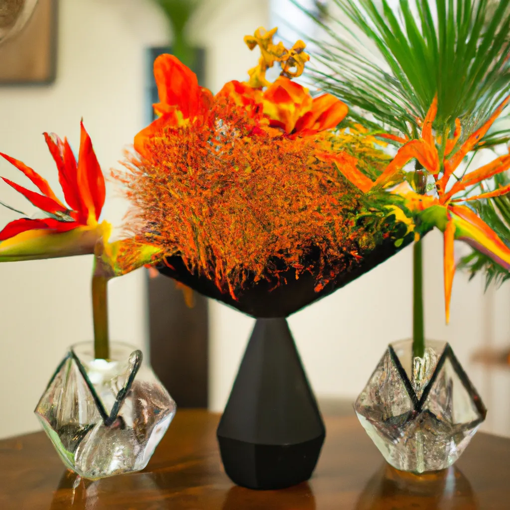 Ilustracao Flores Exoticas na Decoracao de Ambientes