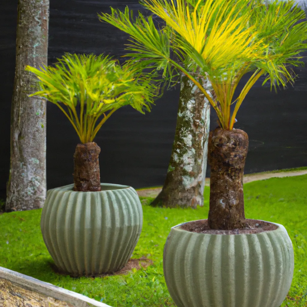 Ilustracao Ideias criativas para decorar jardins com Palmeiras