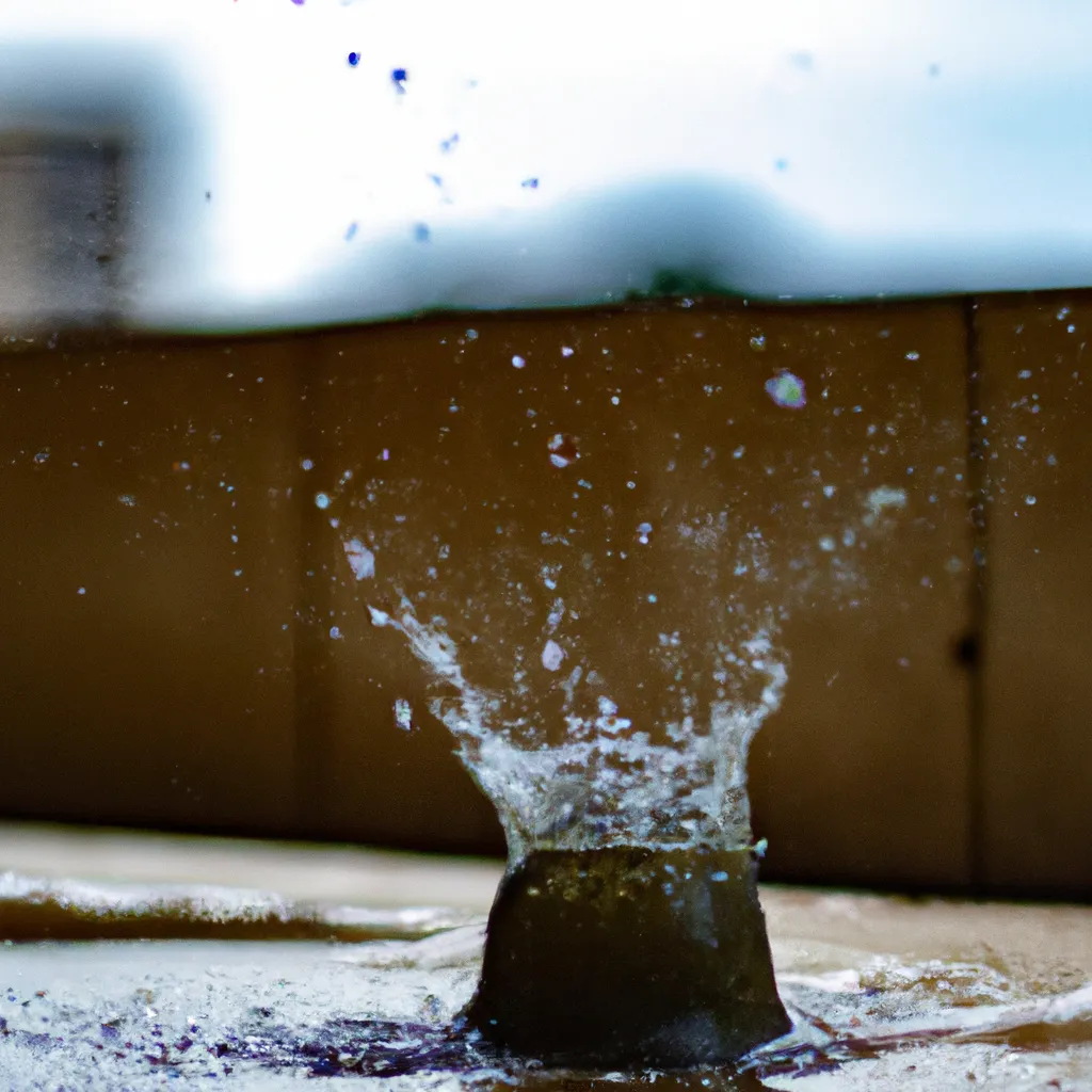 Ilustracao O Impacto da Agua no Solo
