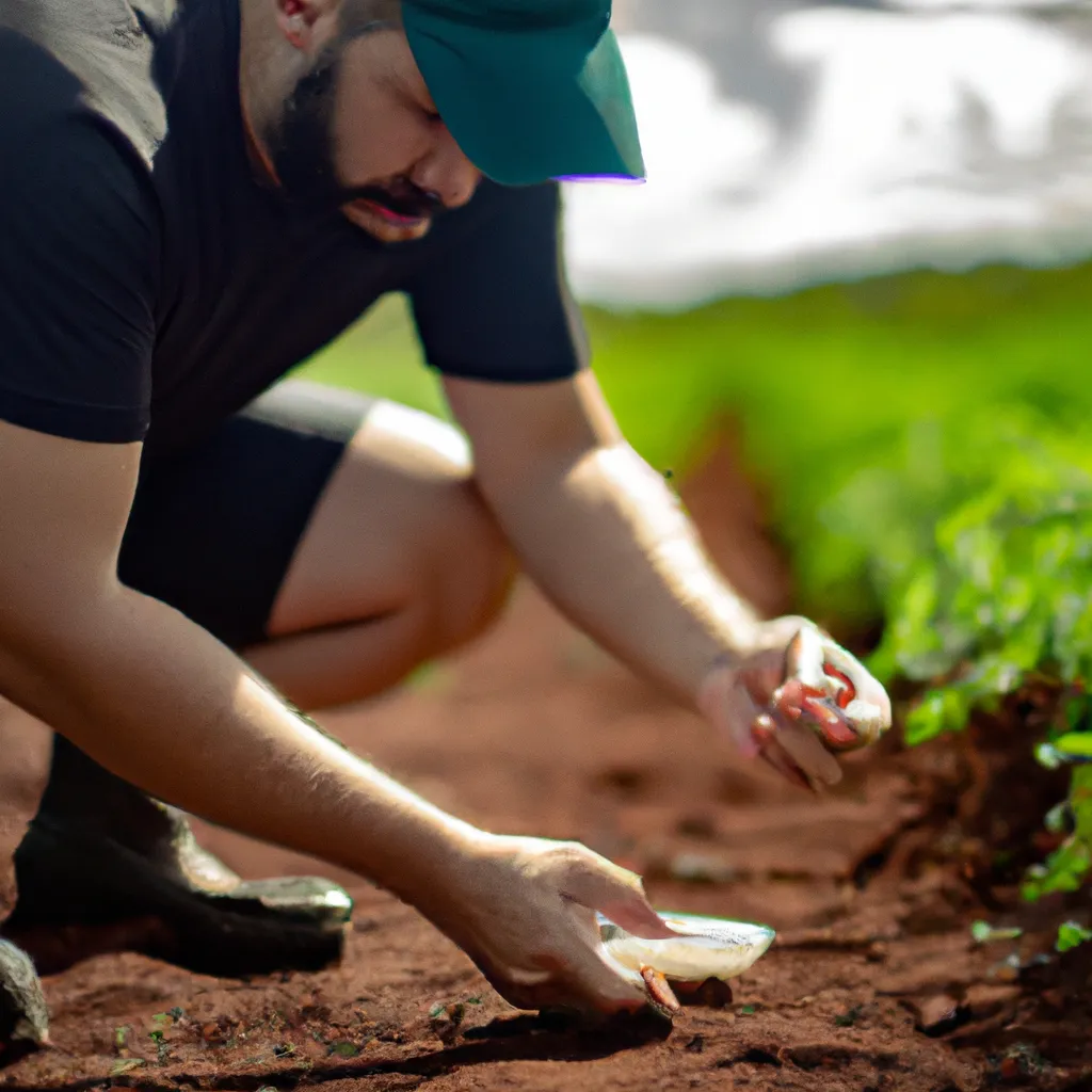 Imagem Coletando Amostras de Solo Para Teste de Nutrientes