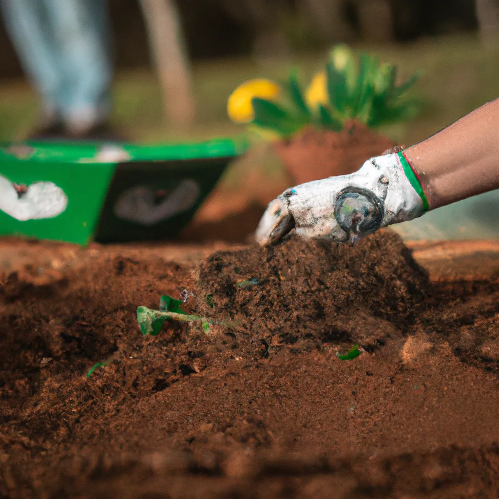Imagem Compostando em canteiros de vegetais