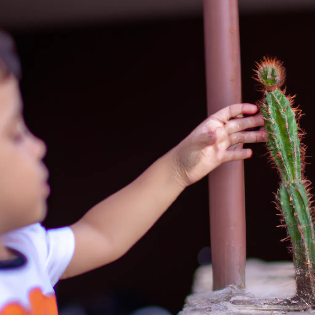 Imagem Criancas e Cactus incentivando o interesse da geracao mais nova pela natureza