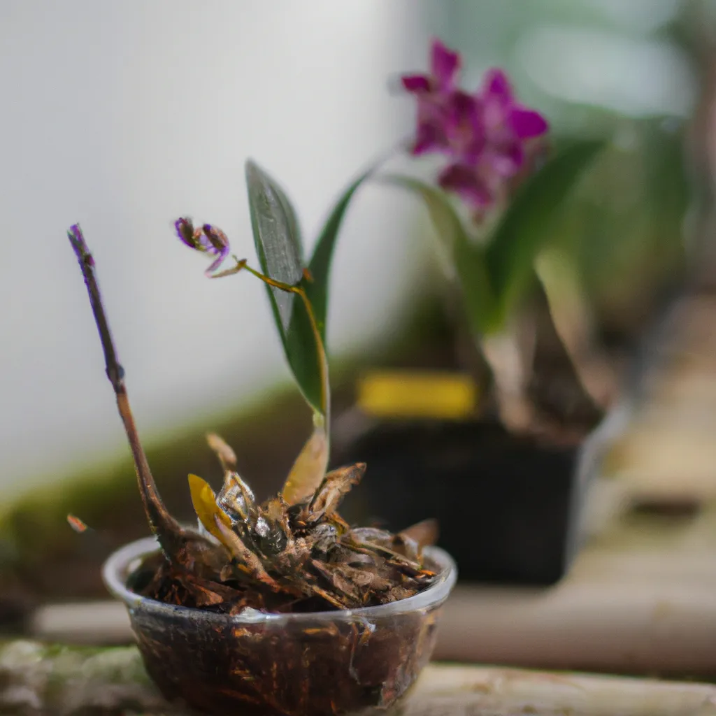 Imagem Cultivando orquideas na estufa