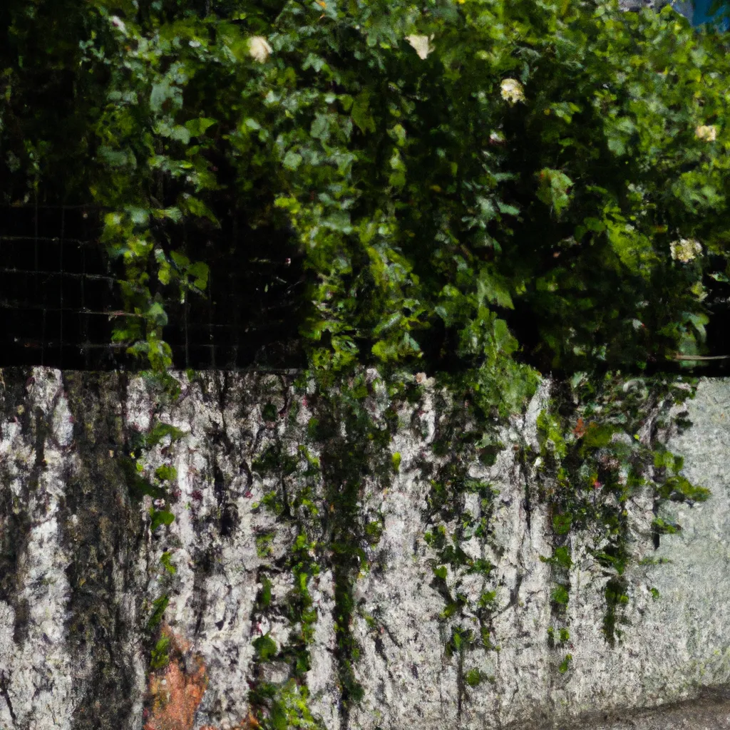 Imagem Uso de plantas trepadeiras para criar sombra em torno dos arbustos