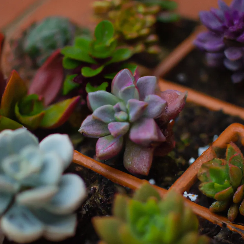 Imagens Como adicionar cor as suas plantacoes de suculentas