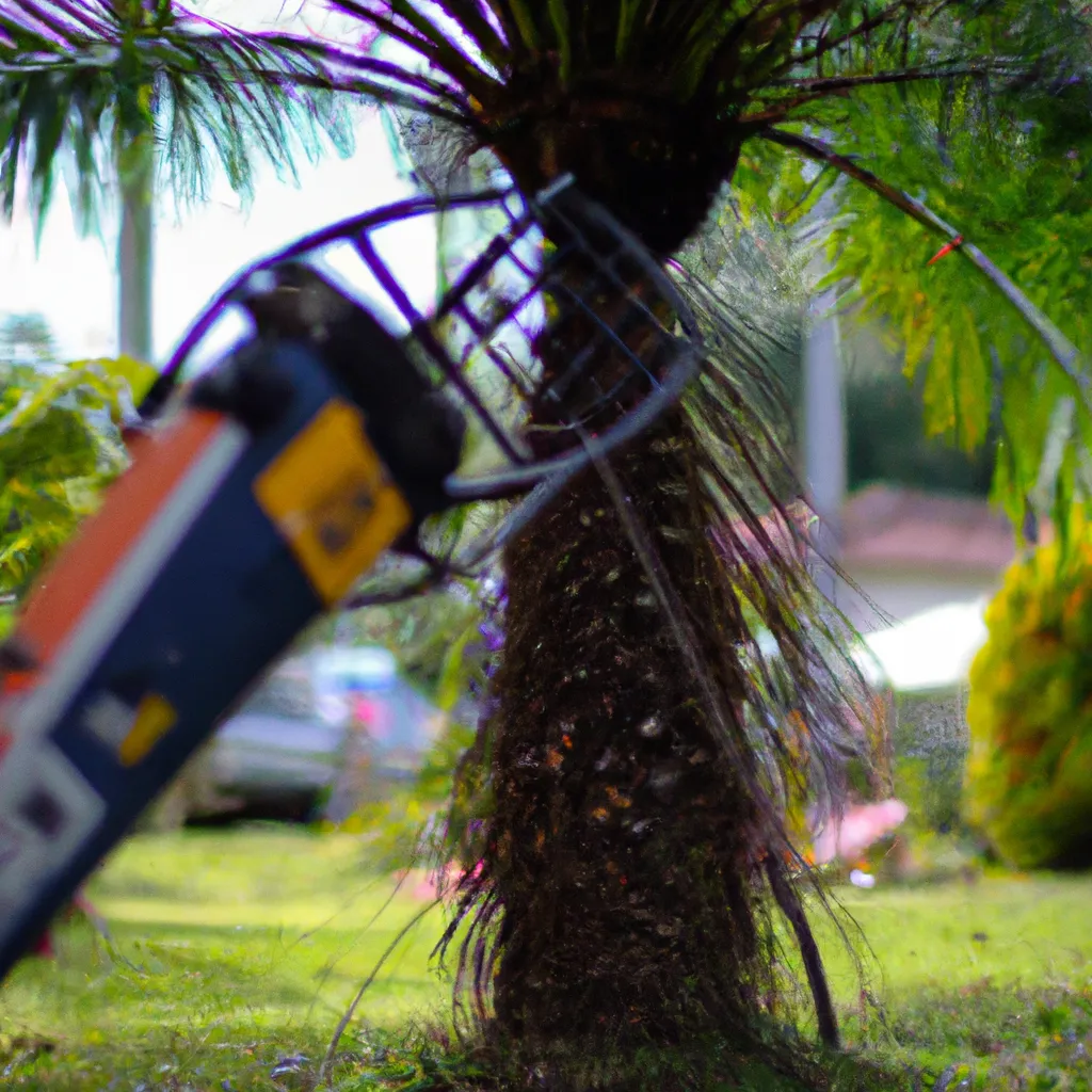 Imagens Como remover Palmeiras de areas de jardim