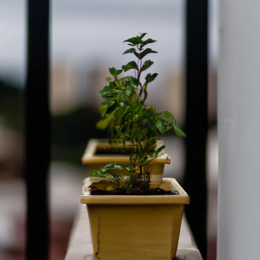 Imagens Crescer arbustos na sua varanda