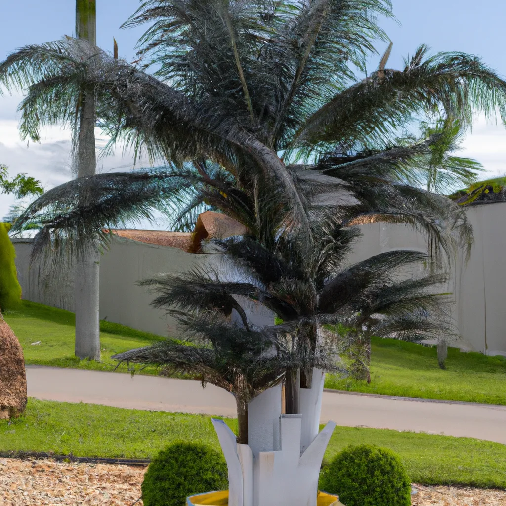 Imagens Crie designs unicos usando palmeiras na paisagem do seu jardim.