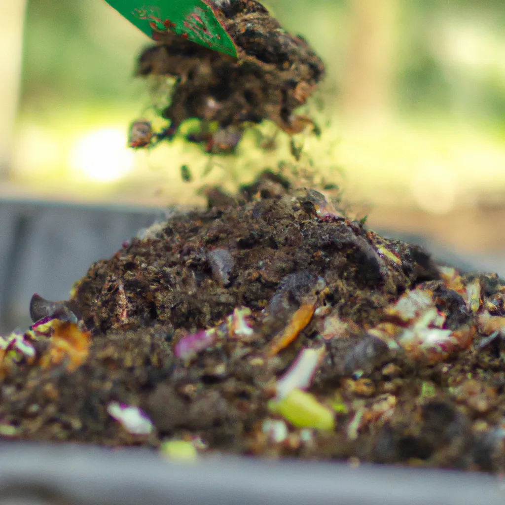 Imagens Usando Compostagem para produzir adubo organico natural
