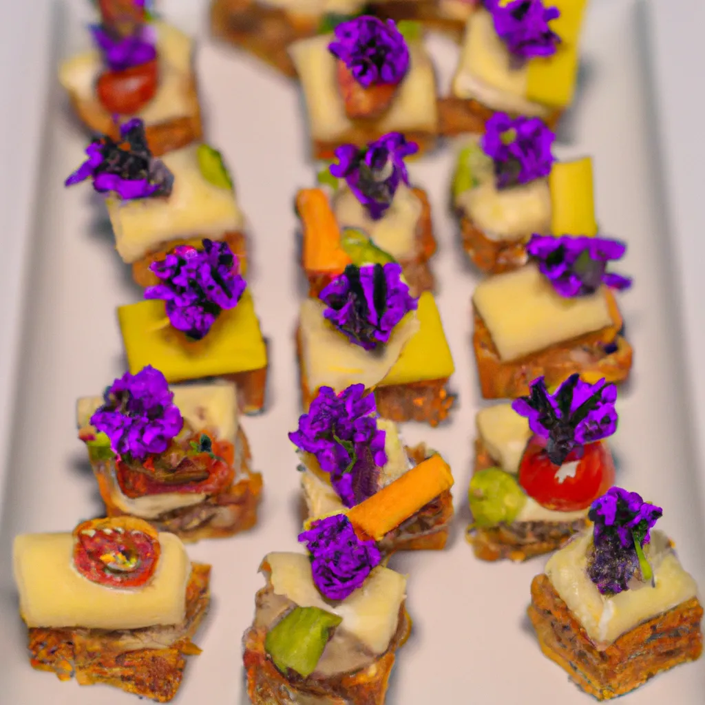 Imagens deliciosos petiscos flores