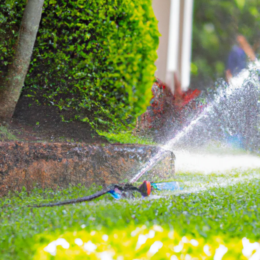 Imagens gerenciando solo umido irrigacao jardim