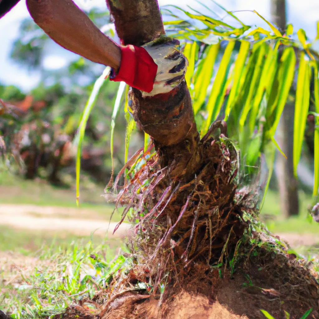 Passo Passo Como remover Palmeiras de areas de jardim