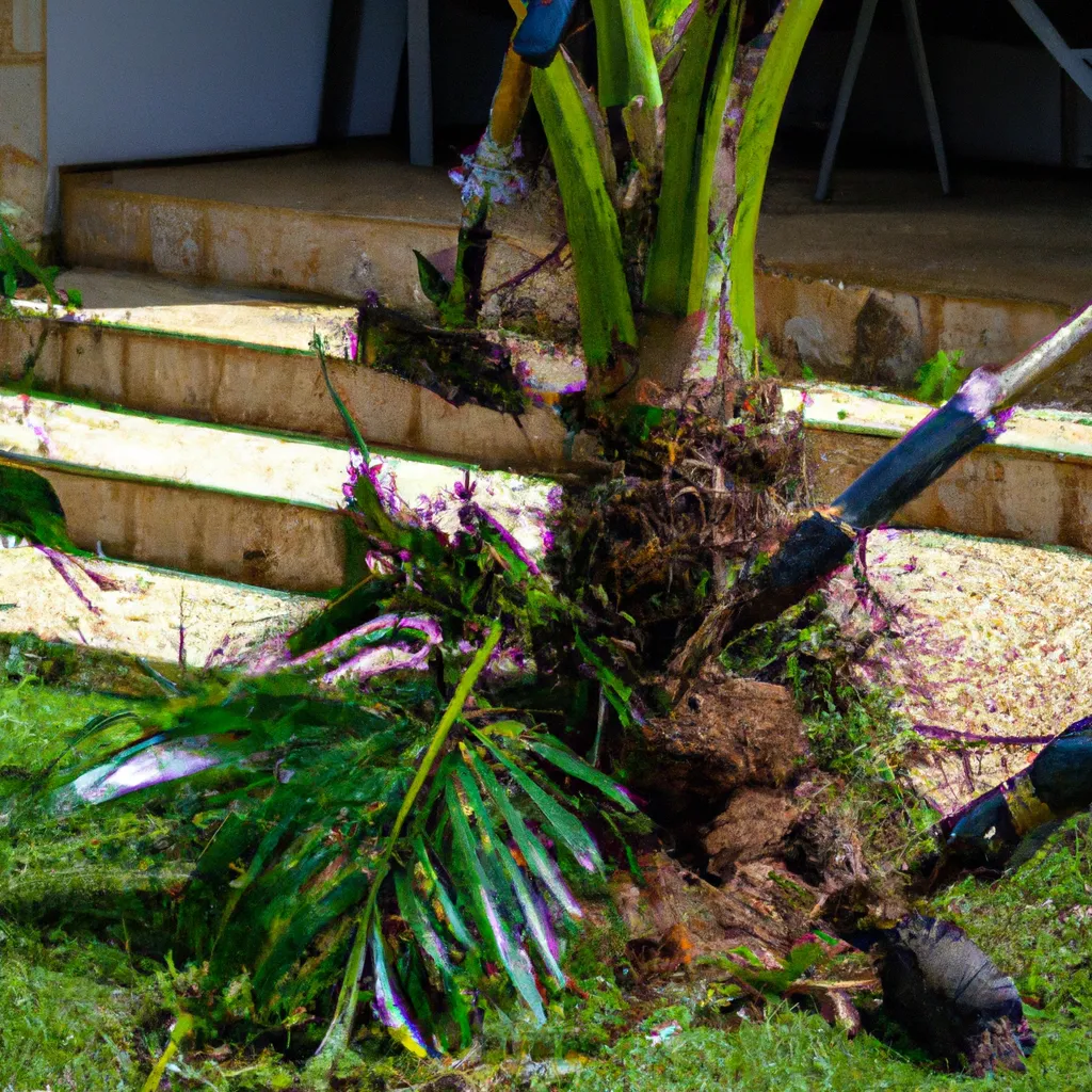 Tutorial Como remover Palmeiras de areas de jardim