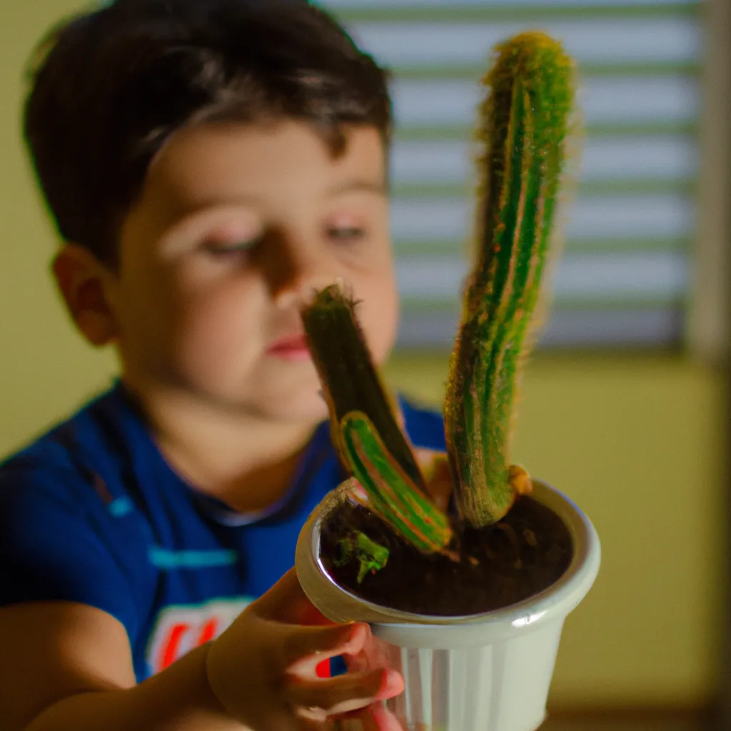 Tutorial Criancas e Cactus incentivando o interesse da geracao mais nova pela natureza