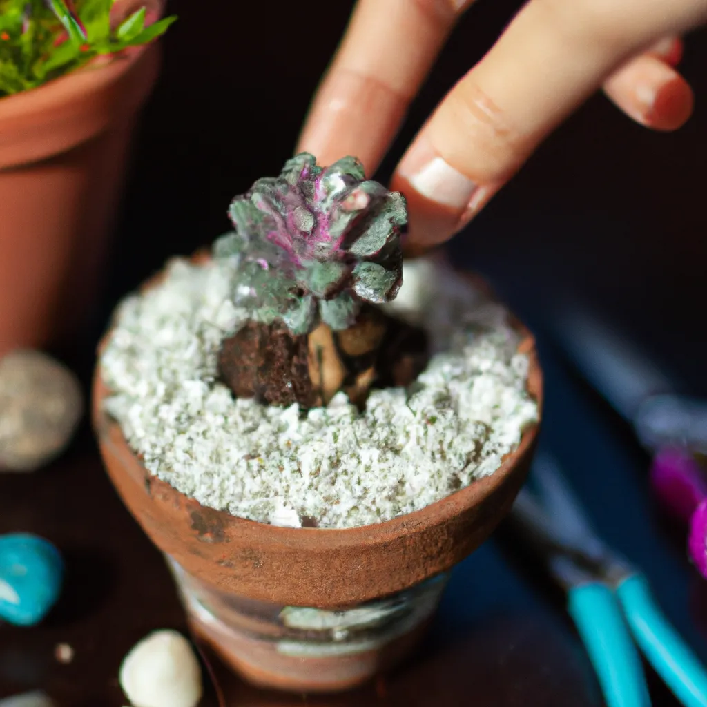 Tutorial Cuidados basicos para a criacao de miniatura com suculentas