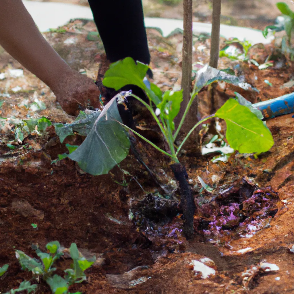 Imagens cultivo canteiros horta organica