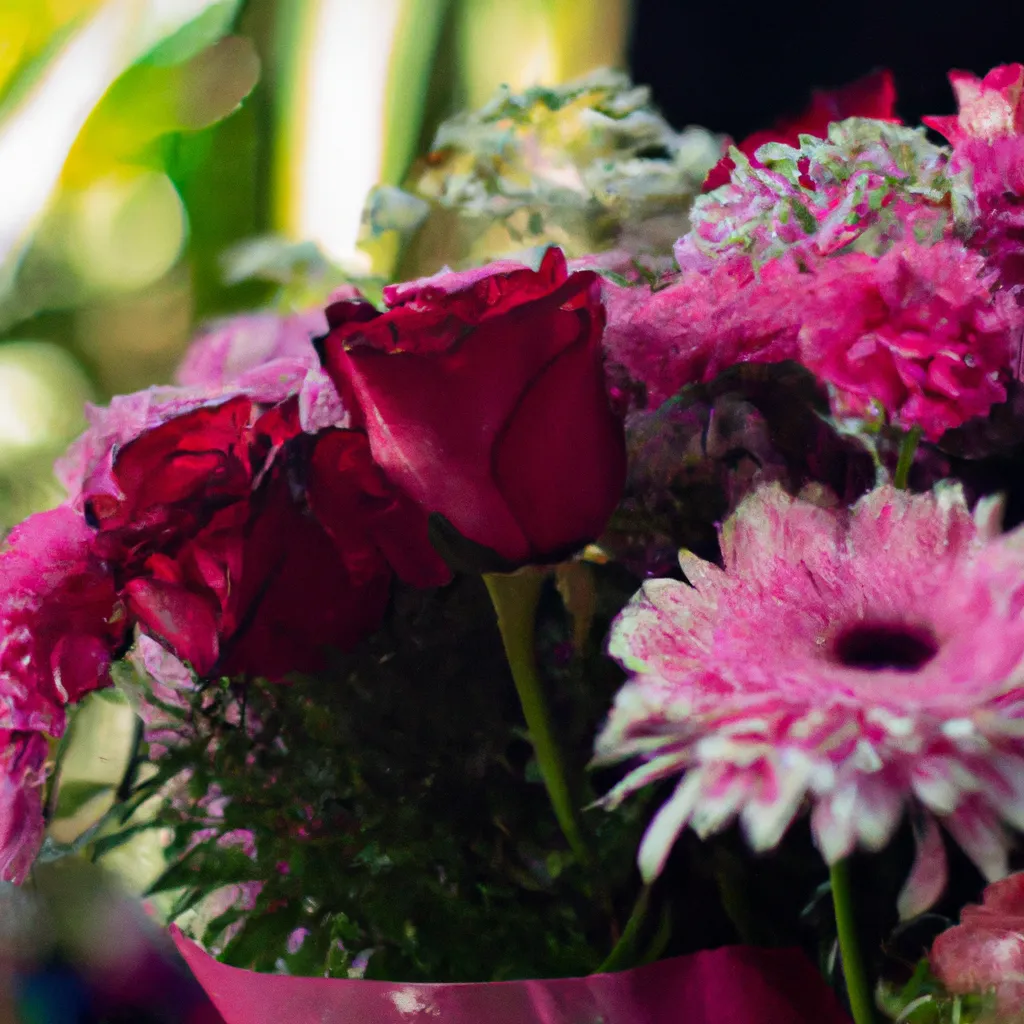 Fotos flores extravagantes buque 2