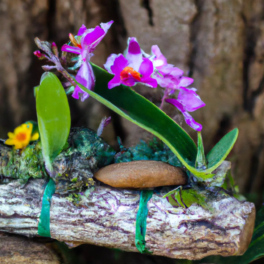 Ideias A arte da montagem de orquideas em troncos e pedras