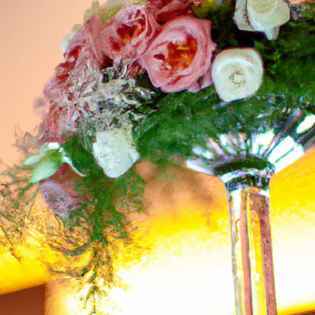 Imagens Arranjos de flores em cascata quando o buque se torna uma obra de arte