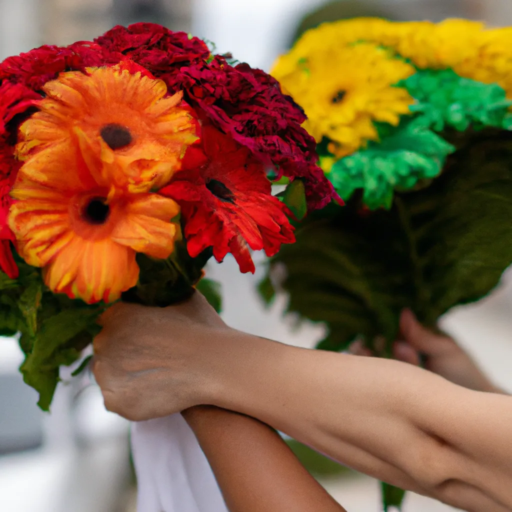 Imagens Buques de flores para casais LGBTQ amor diversidade e inclusao
