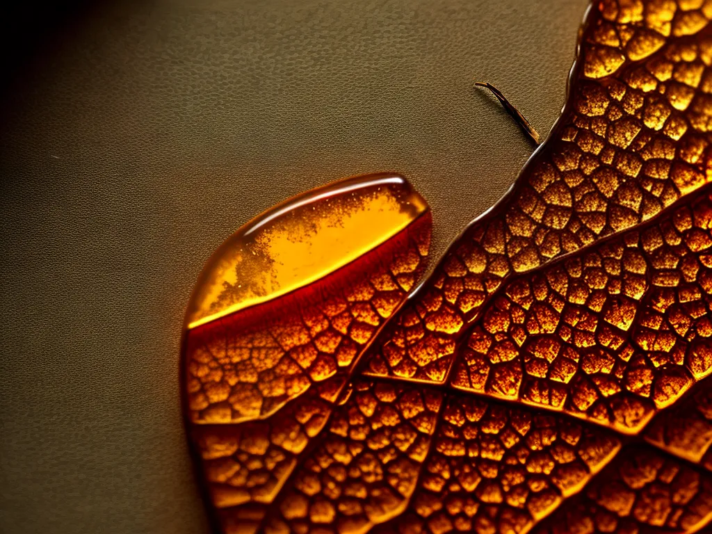 Imagens descoberta plantas fosseis ambar