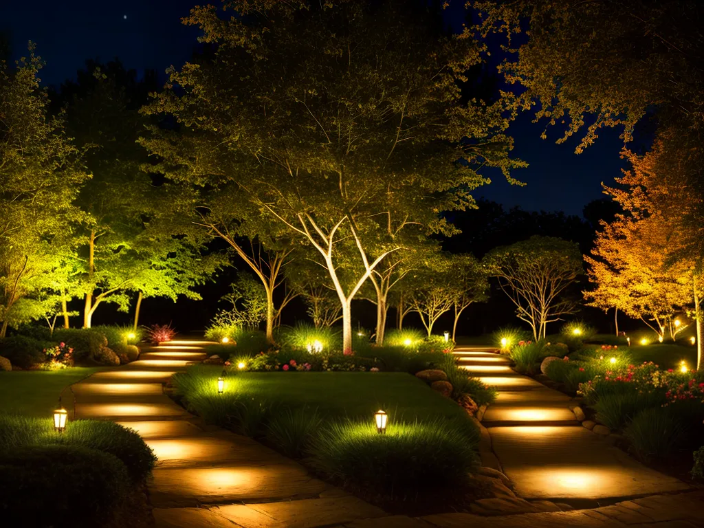 Natureza criando jardim noturno Natureza criando jardim noturno