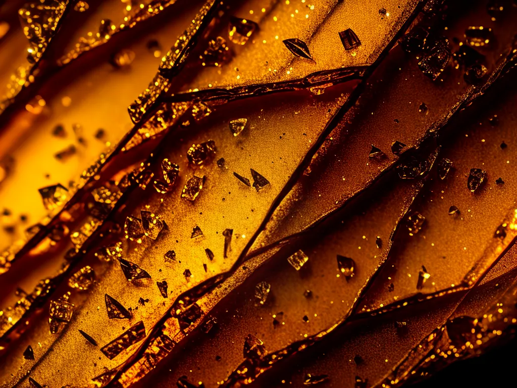 Natureza descoberta plantas fosseis ambar