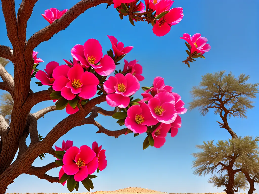 Planta adenium obesum rosa do deserto