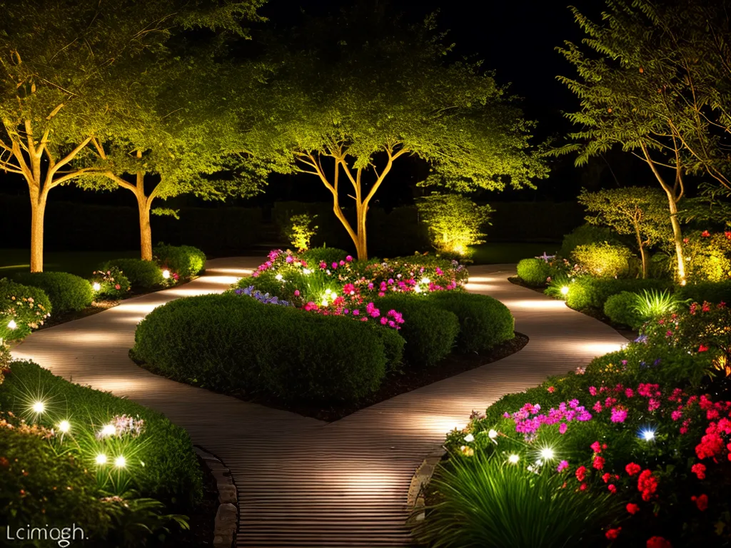Planta criando jardim noturno Planta criando jardim noturno