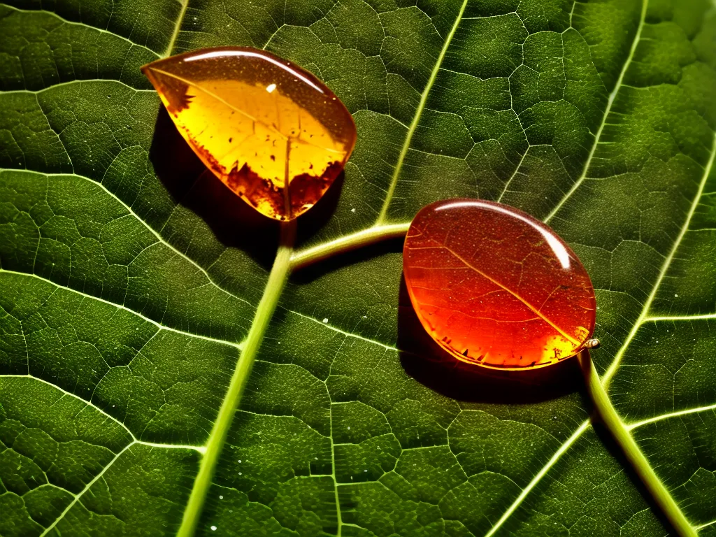 Planta descoberta plantas fosseis ambar