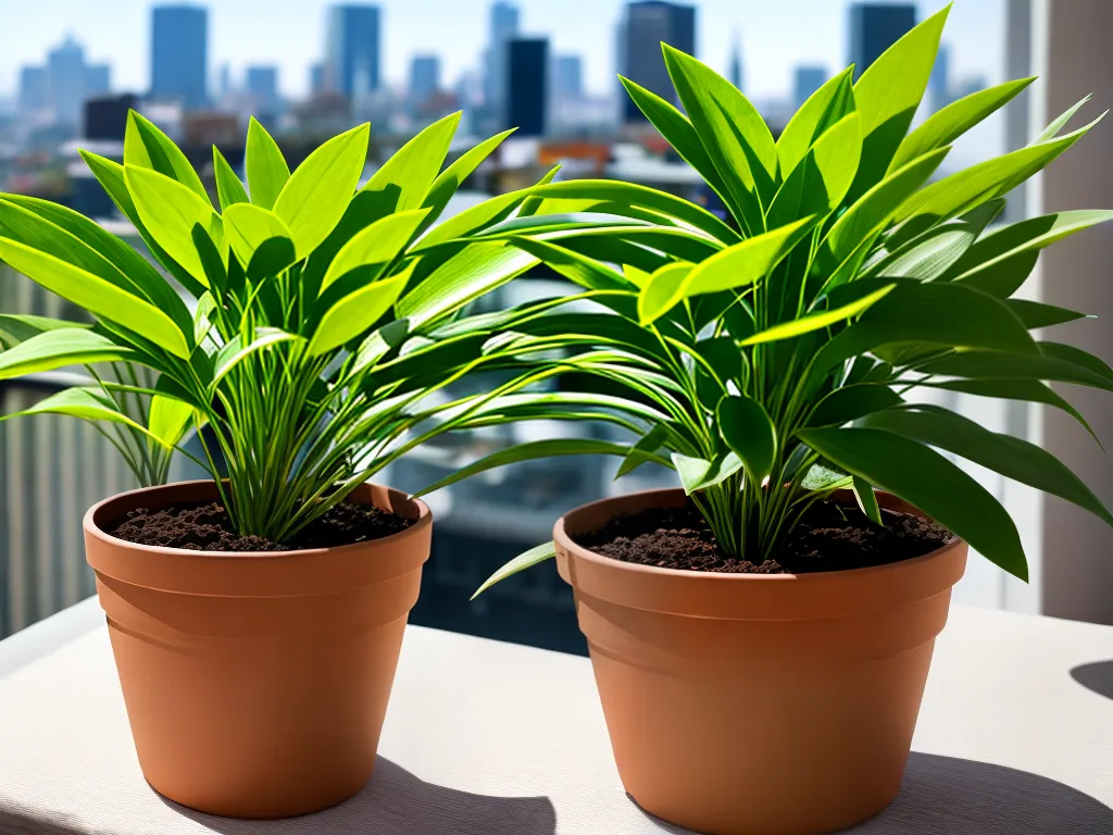 Planta horta na varanda