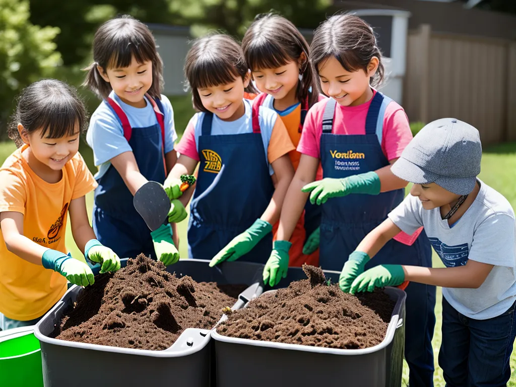 Planta minhocario educacao ambiental ensinando criancas sustentabilidade