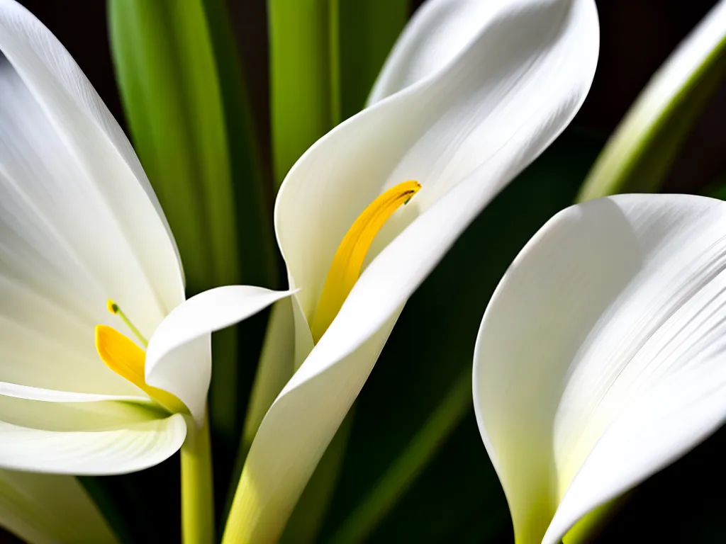Planta zantedeschia aethiopica copo de leite